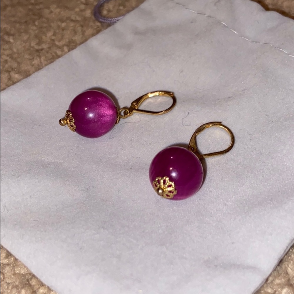 Purple Handmade Earrings